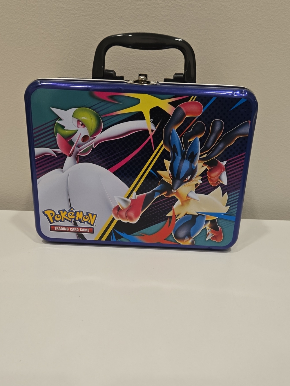 Pokemon Trading Card Game Metal Tin - Blue Multicolor